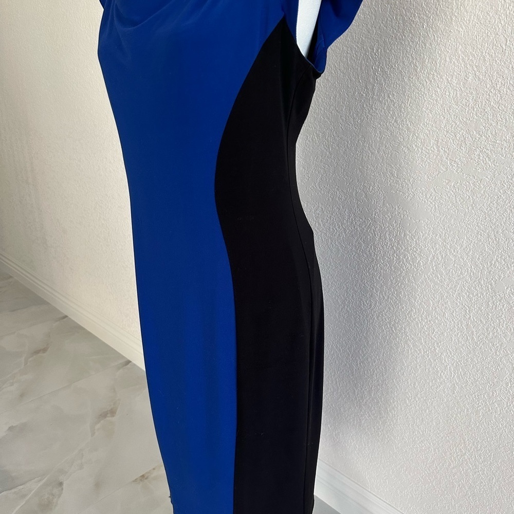 Jones New York Blue and Black Women's Sheath Dress - Picture 3 of 8